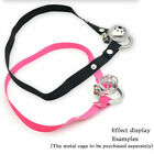Male Stainless Steel Cage Sleeve Ring Chastity Device With Stealth Lock Adult
