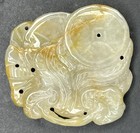 Antique Qing Dynasty Fine Old Chinese Hand Carved Ancient Jade Pendant Amulet