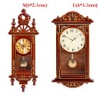 Dollhouse Miniature 1 12 Scale Furniture Wall Clock Doll House Home Accessories