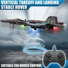 Rc Jet Airplane W  360   Flip   Led Lights - Remote Control Toy For Kids 6  - Eas