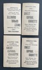 1890 N245 Sweet Caporal Actor   Actress Tobacco Cards - Lot X Four  4  Different