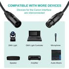 Jandd 5 Pin Xlr Dmx Cable 20ft  Male To Female Stage Light  Blue Nylon
