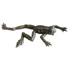 Vintage Jj Jonette Pewter Frog Brooch Pin Spoonliques Silver Tone Leaping 4 