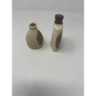 2 Vintage Antique Empty Orlando Cherry Brandy Miniature Decorative Bottle 1940s 