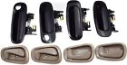 Set Of 8 Pcs Outside Inside Door Handle Black beige For 98-02 Toyota Corolla