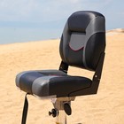Northcaptain Deluxe Charcoal black Low Back Folding Boat Seat  2 Seats