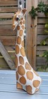 Spotted Giraffe Figurine 13  Tall Stoneware Pottery Ceramic Statue