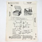1960 Capitol Record Player S-923  925 Wire Schematic Service Manual Vtg Original