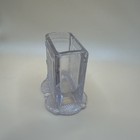 Antique Adams   Company Clear Glass Toothpick Match Holder In The Shape Of Book