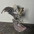 Franklin Silver Dragon Guardian Of The Crystal Statue Michael Whelan