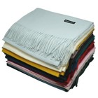 For Mens Womens 100  Cashmere Oversize Wool Plain Solid Scarf Blanket Shawl Wrap
