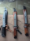 Type 2 Bayonet Polish Good Condition W  Matching Sheath Cold War
