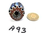 Aaa  Original Antique Chevron 7 Seven Layer African  Trade Bead    W2  A93