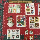 New Unused Vintage Christmas Seals Sticker Lot Retro Holiday Package  Nostalgia