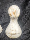 2 Antique Cast Iron Bathtub Feet legs Ball   Claw Feet Original Pair  as Is