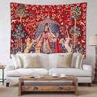European Medieval Royal Tapestry Maiden And Unicorn Tapestry Lady Tapestry  60x4
