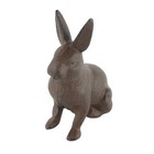 Bunny Rabbit Figurine Statue Cast Iron Rustic Garden Yard Patio Decor 4 1 2 Inch