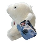 A Collectable Coca Cola White Plush Stuffed Animal Polar Bear Coke 1998