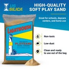 Us Silica Lighthouse Comfortable Play Sand For Sand Tables  Beige  50 Pound Bag