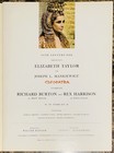 Vintage Cleopatra Movie Program 20th Century Fox 1963 Illustrated Pb Colorized