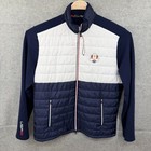 Ryder Cup Usa Rlx Mens Xl Team Puffer Full Zip Jacket Blue Color Block 2018 Read