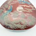 Large Antique Chinese Qing Meiji Japanese Red Lacquer Box Fenghuang Circa 1900