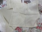 Frette Italy Nwt  1  Round Tablecloth  8  Napkins 100  Cotton Jacquard Cream 9pc