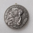 Movable Mechanism Coin Masked Girl Amazing Hobo Art Us Eagle