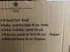 Rubbermaid Housekeeping Rolling Quick Cart  Small 17   1902467