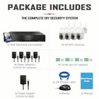 Wifi 4ch Nvr Cctv System 6mp Wireless Ptz Security Camera Audio Night Vision Ir