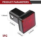 1 Pc Trailer Hitch Light  With 2-inch Receiver  15 Led Ultra-bright Square Taill