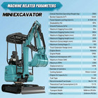 2 5ton Side Swing Kubota Mini Excavator   13 6hp Mini Skid Steer Loader Combo