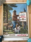 Rare Poster Smokey Bear    help Stop Wildfires    Signed By Rudy Wendelin 10 5 1993