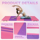 6 2x2 6ft Portable Gymnastics Tumbling Mat Five-fold Folding Exercise Mat Yoga