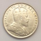 Canada 1902 H Five Cent Canadian Coin 925 Silver King Edward Vii