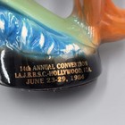 Jim Beam Small Fox 14th Convention Hollywood Fl  1984 Paperweight Fox Surfing