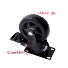 4pcs 4  Industrial Heavy Duty Casters 360 Degree Swivel Wheels With Brake