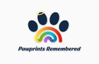 Tpawprints Remembered Pet Memorial 5 x7  Picture Frame For Dog Or Cat With Ri   
