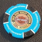 Gold Rush Hd - Nevada  biker Blue black Full Color  Harley Davidson Poker Chip