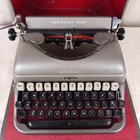 Antique Remington Rand Portable Typewriter With Wooden Case