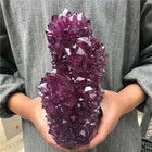 Top   5 7-6 6lb Rare Purple Alunite Crystal Mineral Specimen Point Reiki Healing