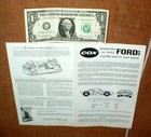 Cox Ford Gt 1 24 Scale Slot Car Racer Assembly Instruction Sheet Only Photocopy