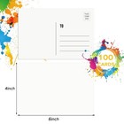 Blank Postcards For Mailing  100 Pcs Blank Watercolor Paper Postcards 4x6  Ma   