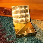 Vintage Brass Square Pill Box 1 5    X 1 5    New  Old Stock