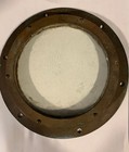 Fixed Porthole Aka Portlight Ship s Glass Window Vtg Bronze   Brass   Verdigris