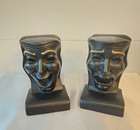 Pair Of Vintage Comedy And Drama Bookends