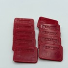 Lot Of 10 Vintage G i  Joe Battle Stands - Red - Hasbro 1988 Made In China