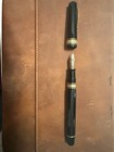 Omas Paragon  old Style  Fountain Pen - Black Resin - 18k Gold Nib - Piston Fill