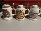 Strohs Bavaria Collection  1 2 3   Lidded Steins
