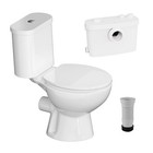 500w Macerating Toilet With 4 Water Inlet Two-piece Upflush Toilet For Basement